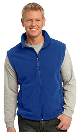 Port Authority Mens Super Soft Fleece Adjustable Vest