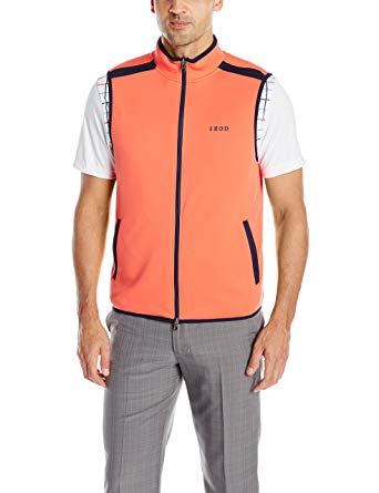 IZOD Men's Full-Zip On The Course Reversible Golf Vest