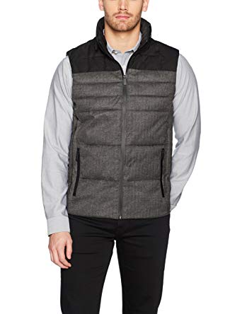 Calvin Klein Men's Faux Wool Puffer Vest