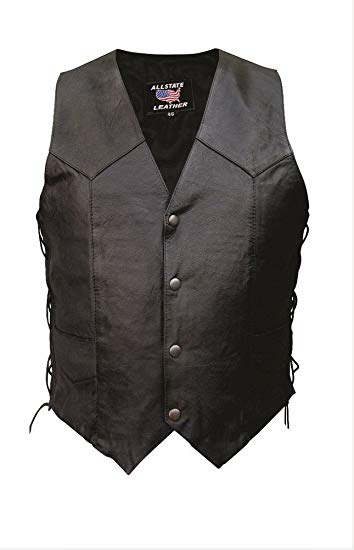 Men's AL2201 Basic Side Laced Vest XX-Large Black