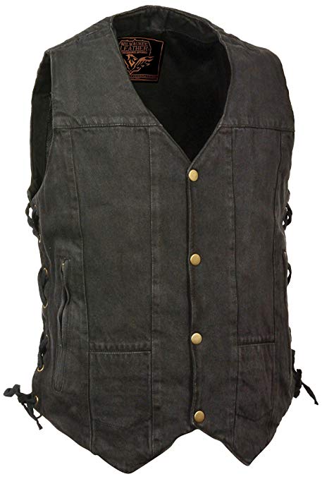 MILWAUKEE PERFORMANCE Men's 10 Pocket Denim Lace Vest