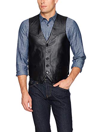 Excelled Men's Premium Soft Lambskin Leather Vest