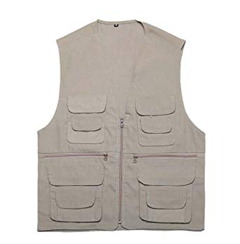 Men's Oversize Pockets Travel Sports Vest Photography Vest