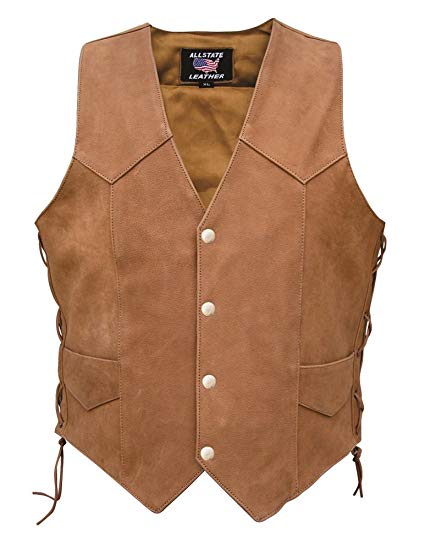 Men's AL2217 Basic Side Laced vest X-Small Brown