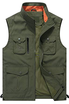 Mr.Stream Men's Quick Drying Outdoor Sports Gilet Lightweight Mountain Fishing Active Sleeveless Vest