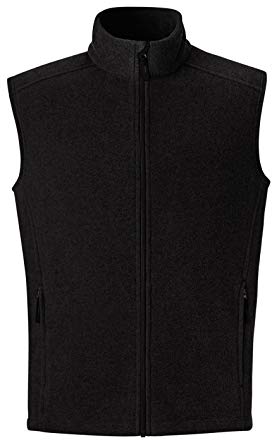Ash City Men's Journey Men's Core 365 Fleece Vest, 3X, Black
