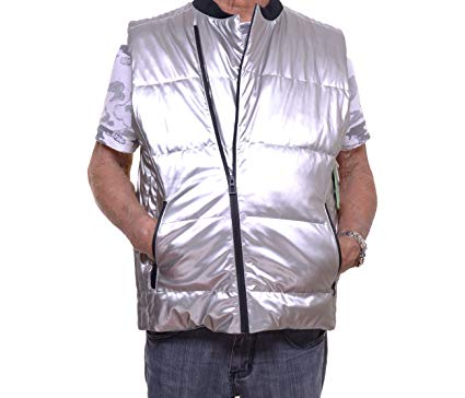 Calvin Klein Mens Metallic Quilted Vest