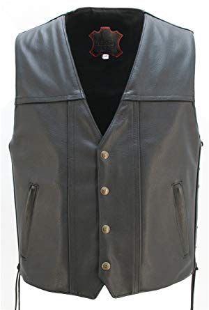 HILLSIDE USA LEATHER INC. Men's The Invader Leather Vest