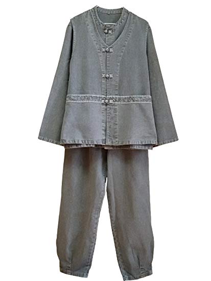 Altair Men Women 100% Cotton Jacket or Vest or Pants Buddhist Zen Meditation Clothing