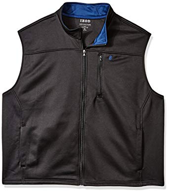 IZOD Men's Big and Tall Spectator Solid Fleece Vest